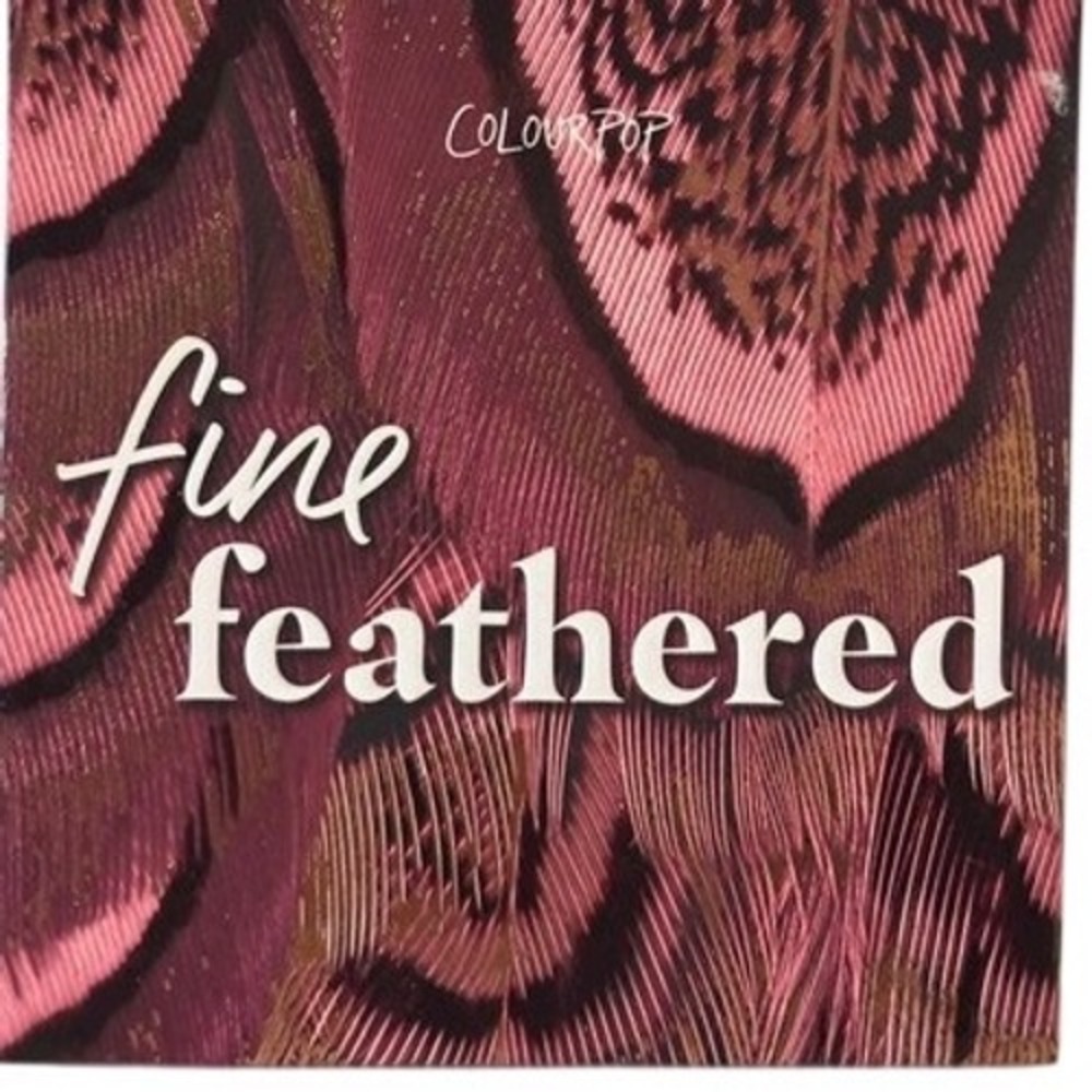 ColourPop Fine Feathered Eyeshadow Palette Plum‎ Pink 9 Pan Matte Metallic